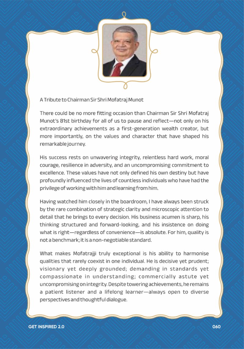 A Legacy still Unfolding - Mofatraj P Munot — page 62