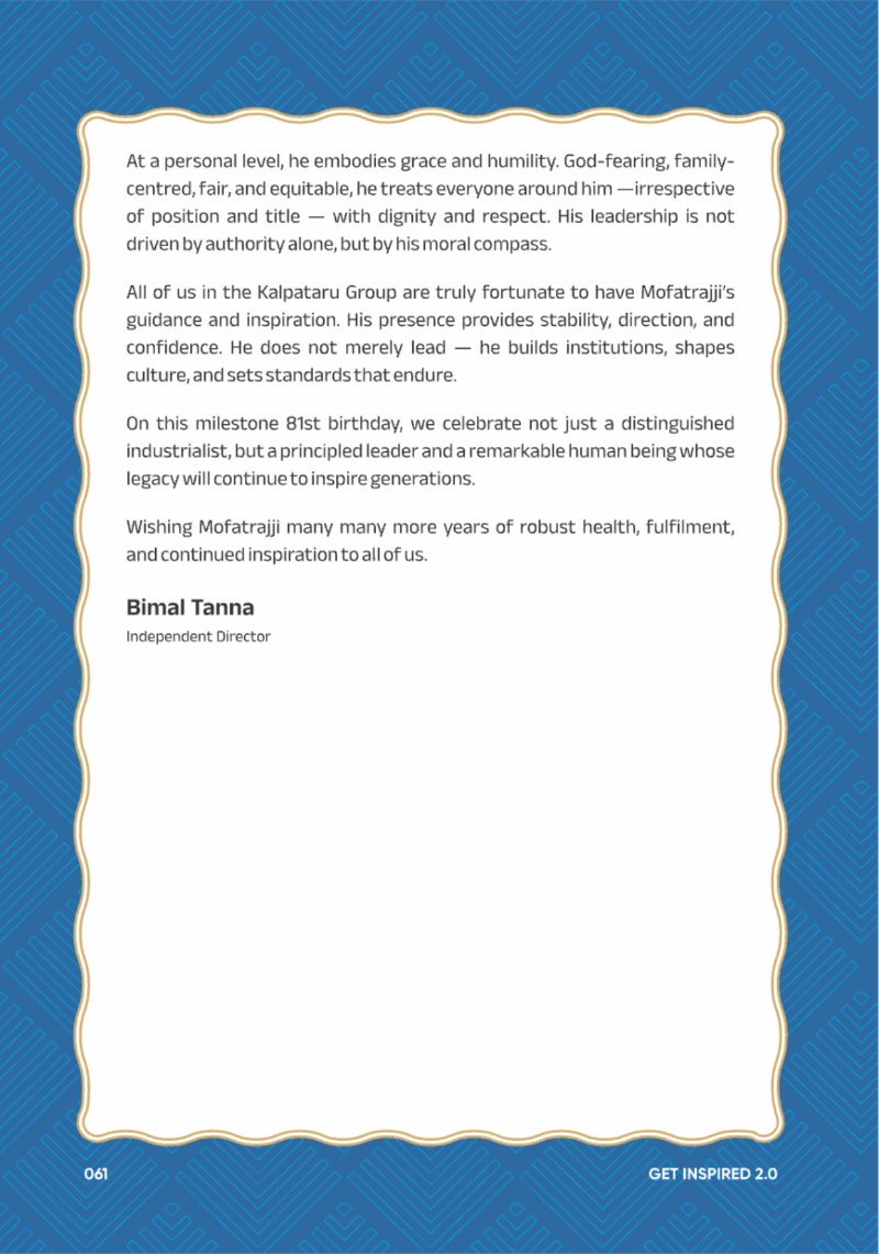 A Legacy still Unfolding - Mofatraj P Munot — page 63