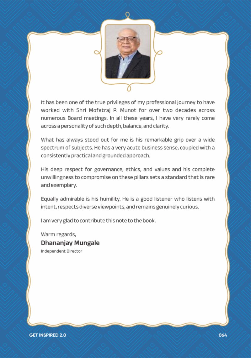 A Legacy still Unfolding - Mofatraj P Munot — page 66