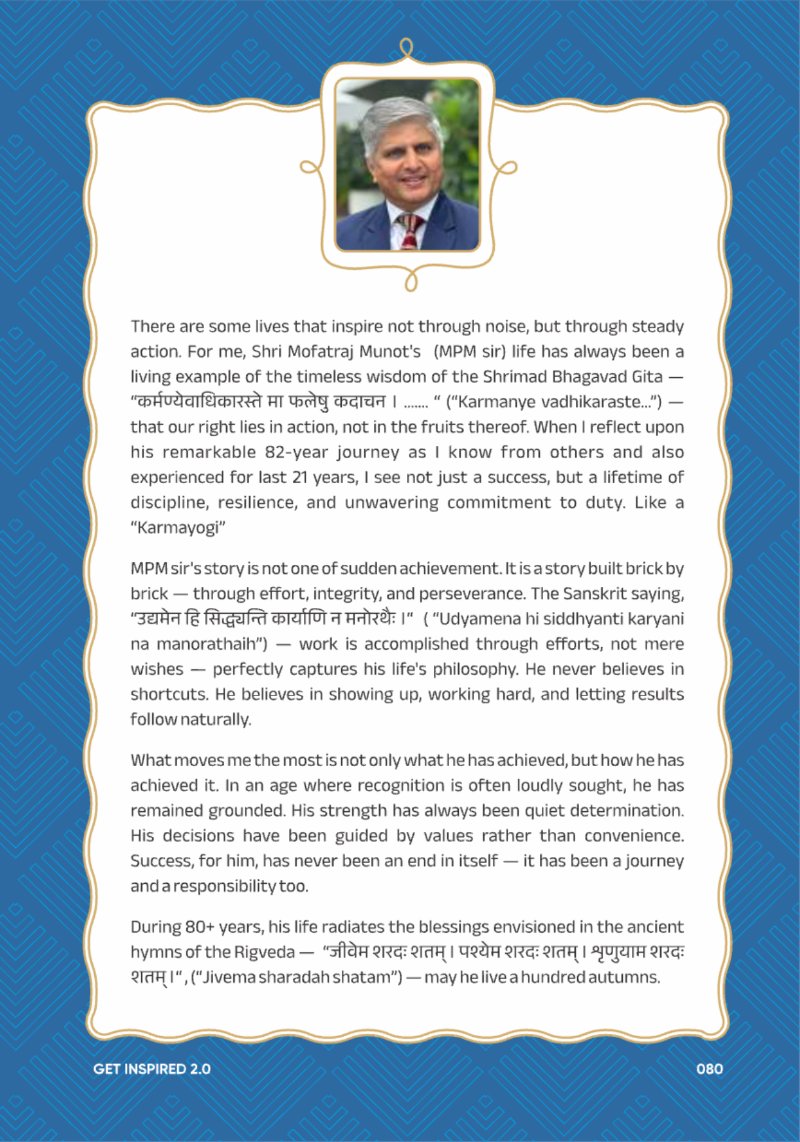 A Legacy still Unfolding - Mofatraj P Munot — page 82