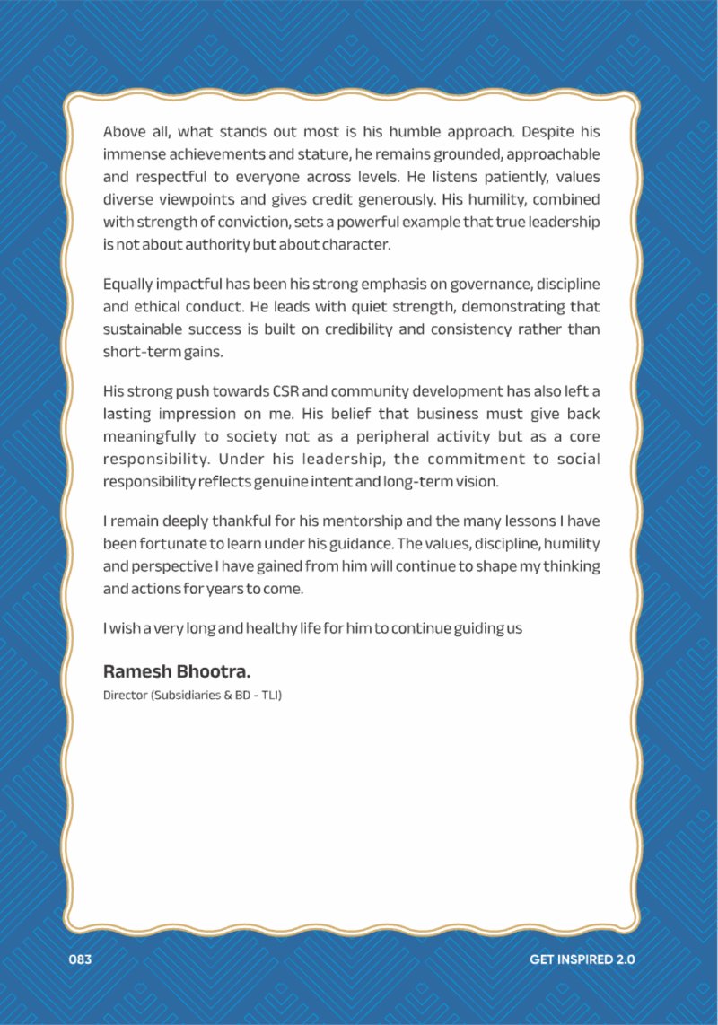 A Legacy still Unfolding - Mofatraj P Munot — page 85