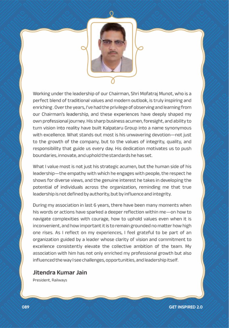 A Legacy still Unfolding - Mofatraj P Munot — page 91