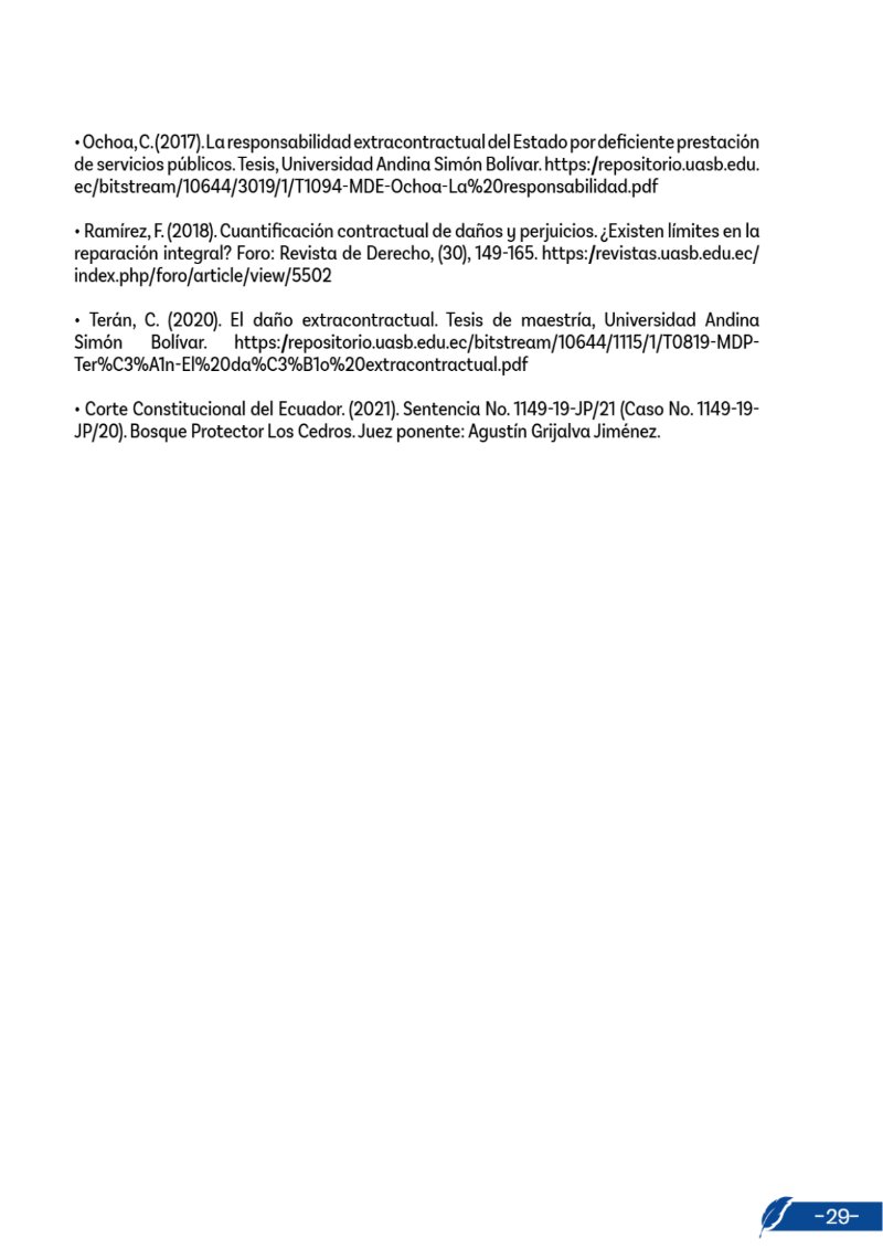 Revista de Derecho de Daños en el Ecuador — page 29