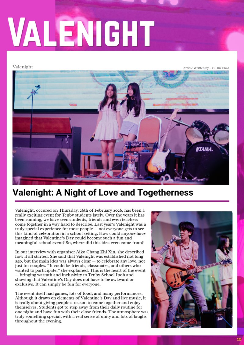 Tenby Insight Issue #1 - The First Page — page 12