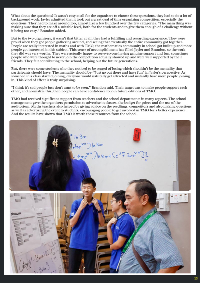 Tenby Insight Issue #1 - The First Page — page 15