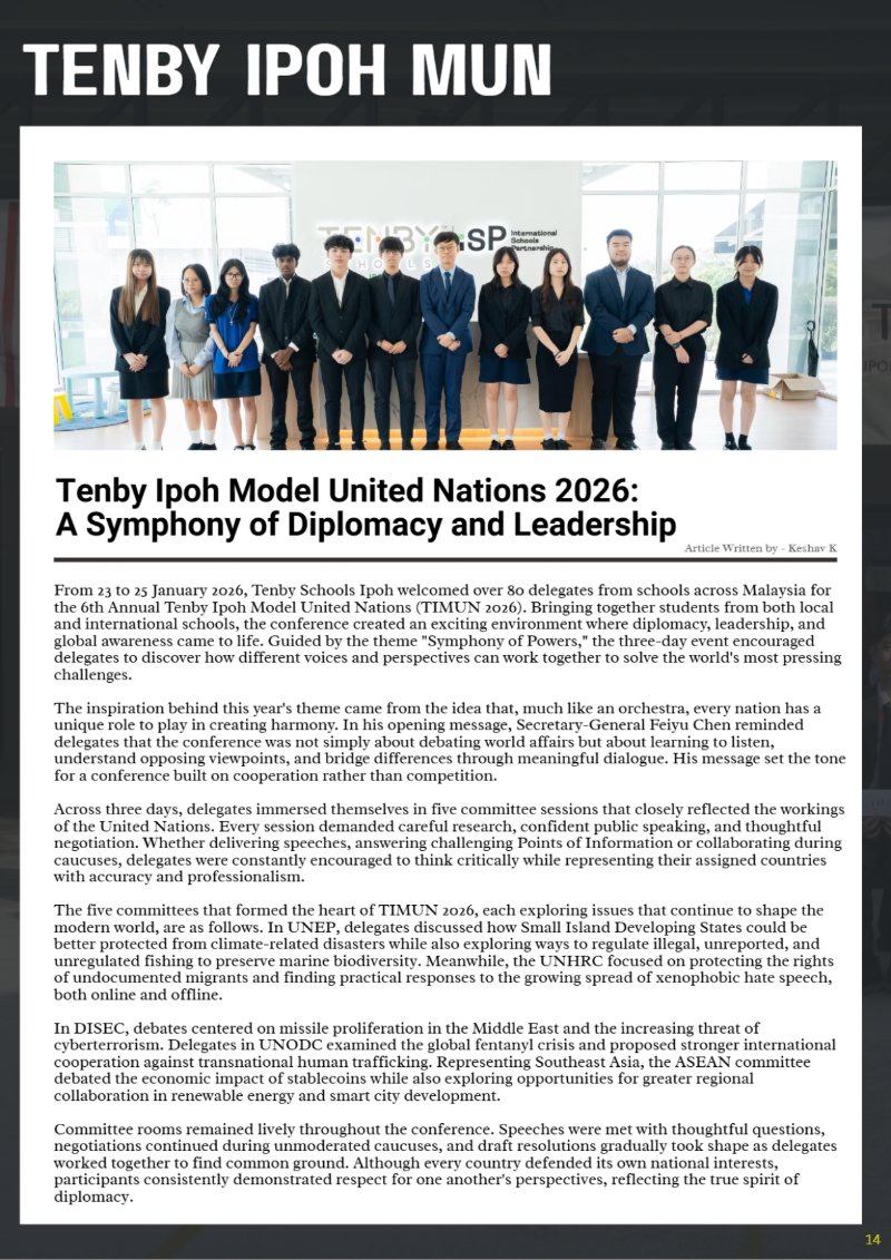 Tenby Insight Issue #1 - The First Page — page 16