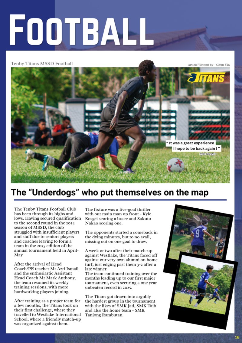 Tenby Insight Issue #1 - The First Page — page 18