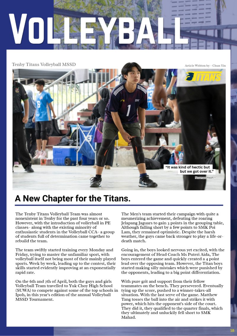 Tenby Insight Issue #1 - The First Page — page 20