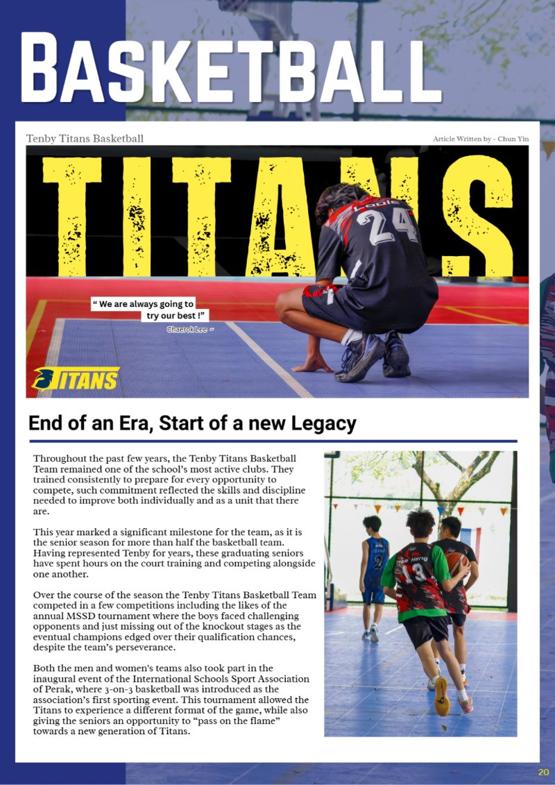Tenby Insight Issue #1 - The First Page — page 22
