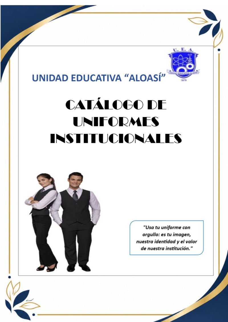 CATALOGO DE UNIFORMES. (1) — page 1