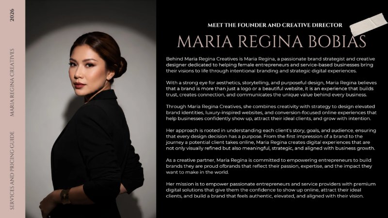 Services and Pricing Guide - Maria Regina Creatives — page 4