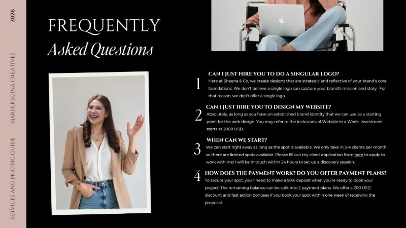 Services and Pricing Guide - Maria Regina Creatives — page 10