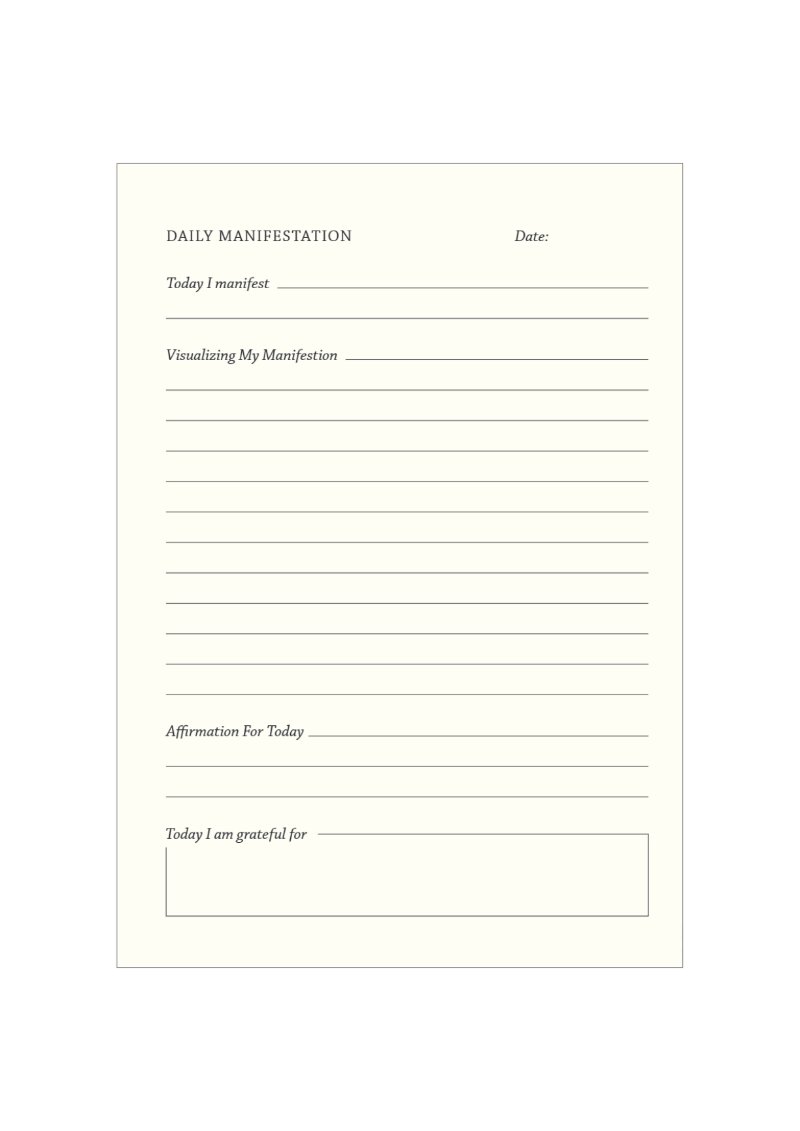 MANIFESTATION JOURNAL FULL LAYOUT — page 19