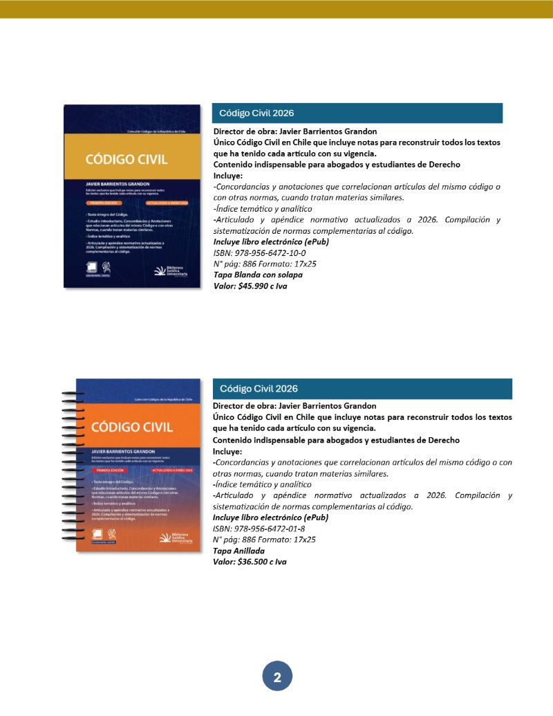 Catálogo Derecho BJU Ediciones septiembre 2026 — page 3