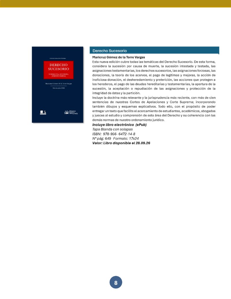 Catálogo Derecho BJU Ediciones septiembre 2026 — page 9