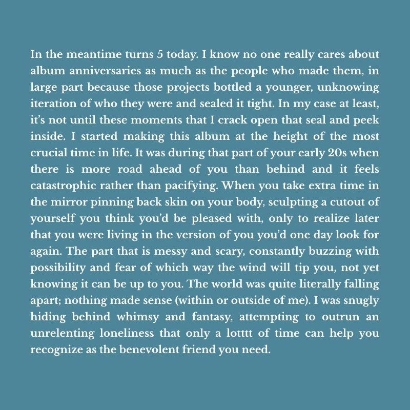 In The Meantime: 5 Year Anniversary — page 2
