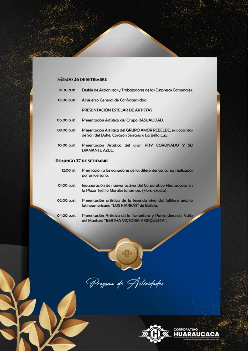 PROGRAMA ANIVERSARIO CORPORATIVO 2026. — page 15