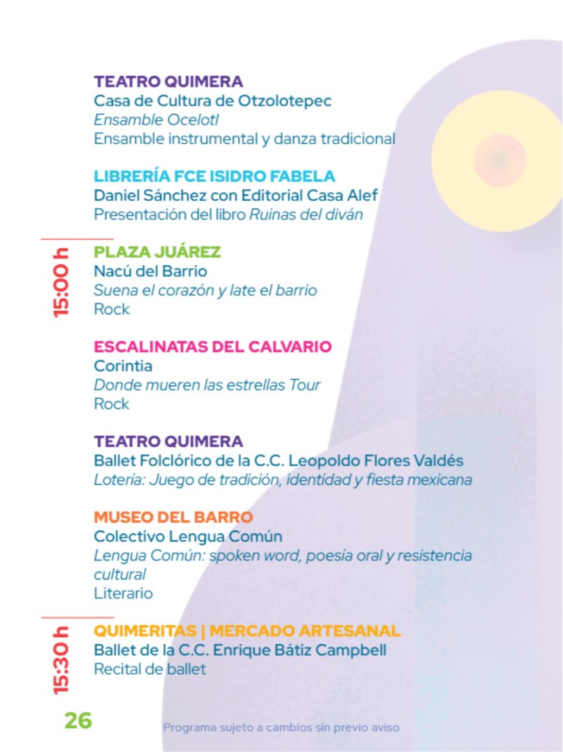 Programa Quimera 2026 — page 26
