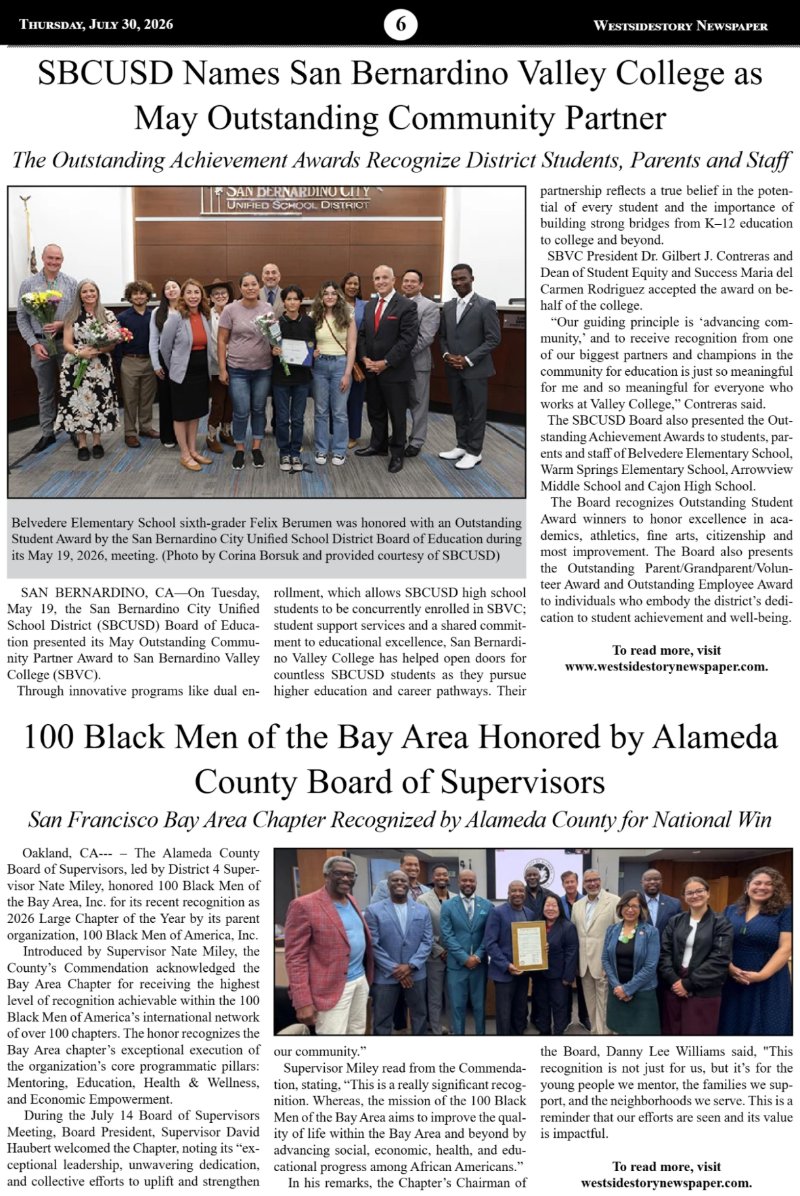 Thursday, July 30 | Volume 40 No. 20 — page 6