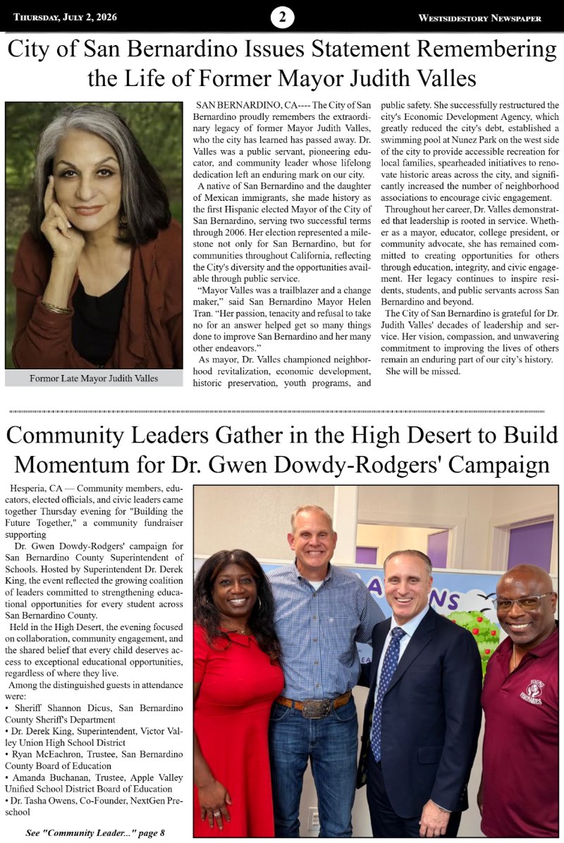 Thursday, July 2 | Volume 40 No.16 — page 2