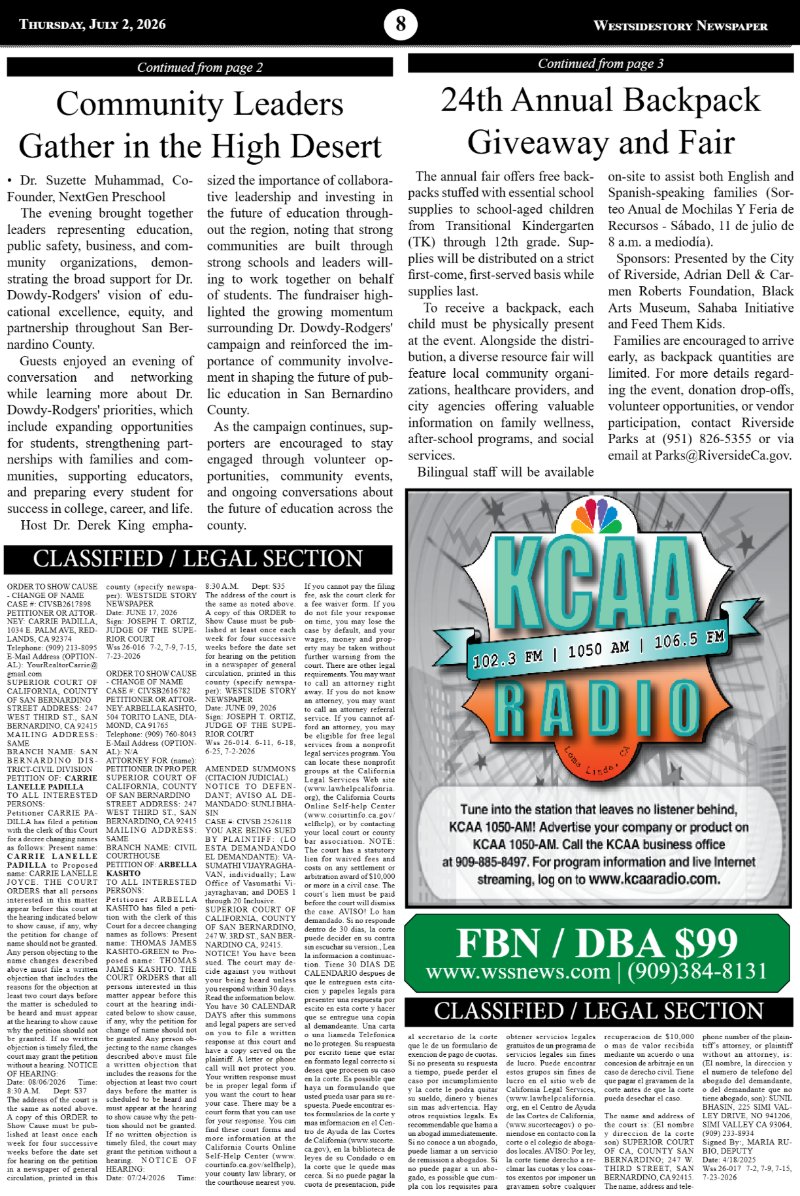 Thursday, July 2 | Volume 40 No.16 — page 8