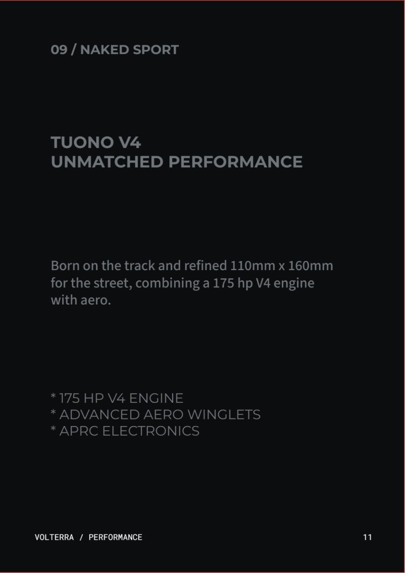 Volterra Motorcycle Catalog — page 11
