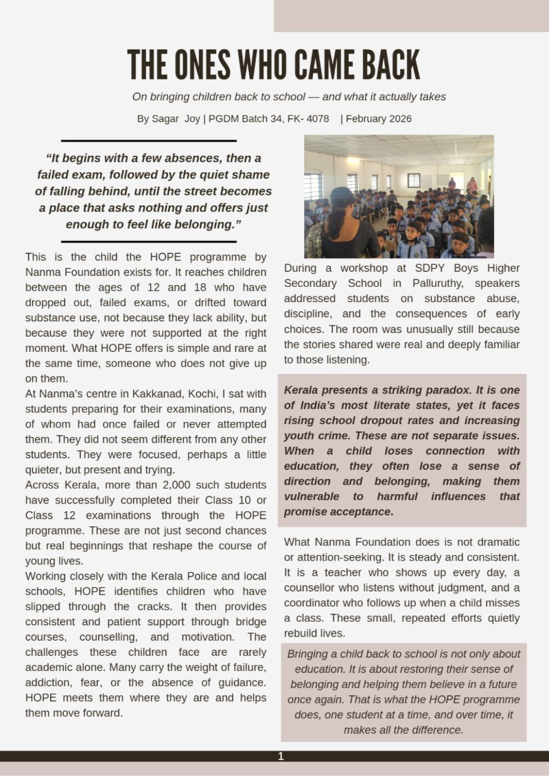 Beyond the Classroom : SIP Chronicles — page 12