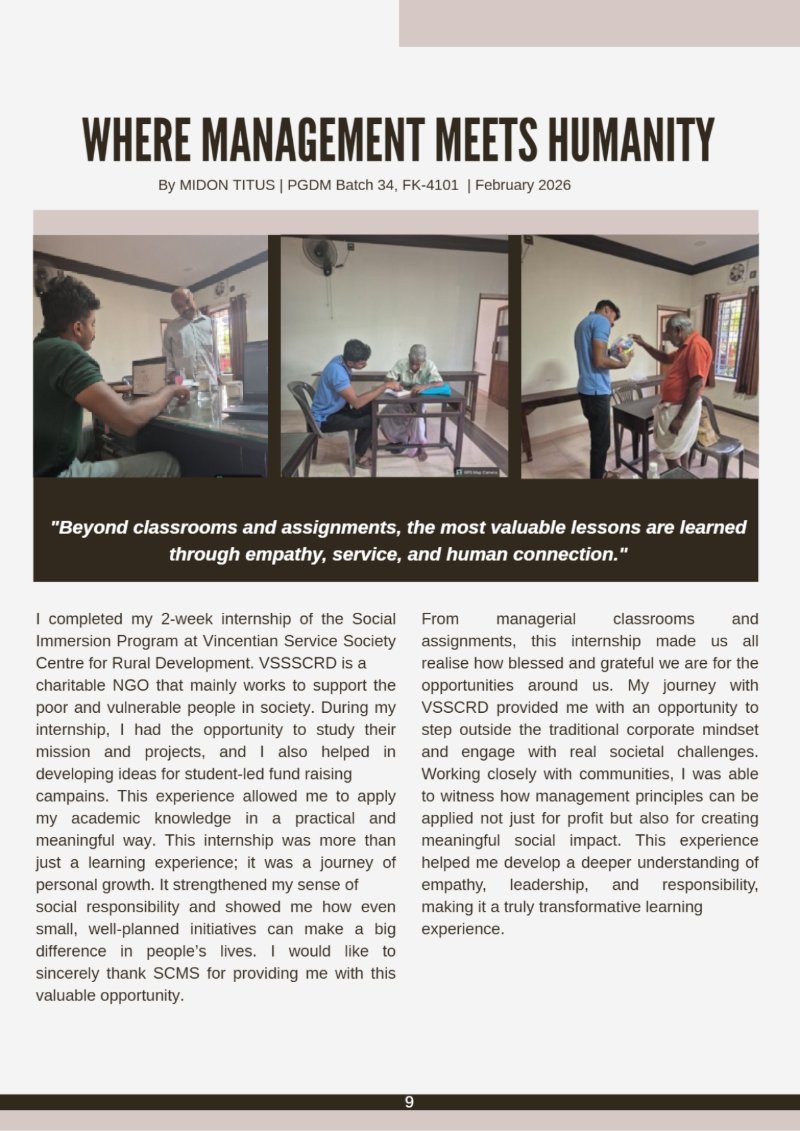 Beyond the Classroom : SIP Chronicles — page 20