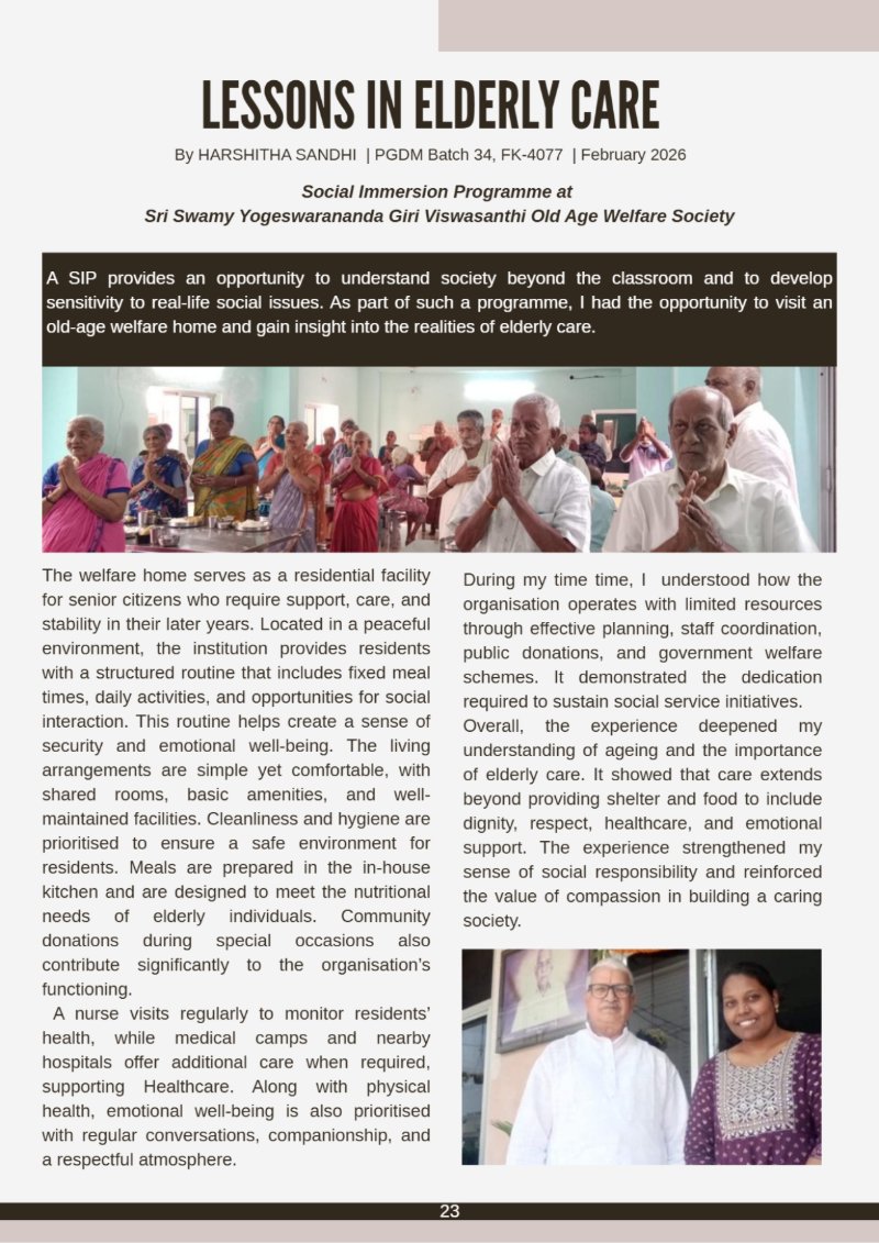 Beyond the Classroom : SIP Chronicles — page 34