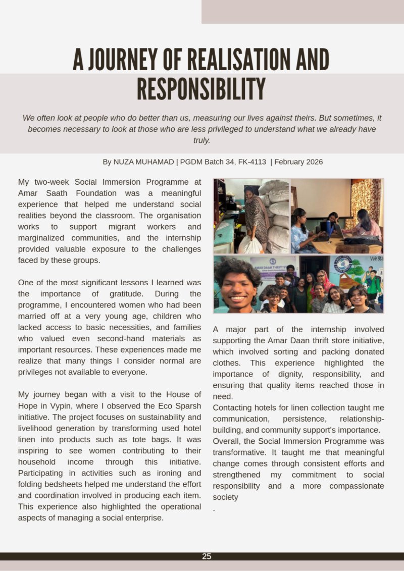 Beyond the Classroom : SIP Chronicles — page 36