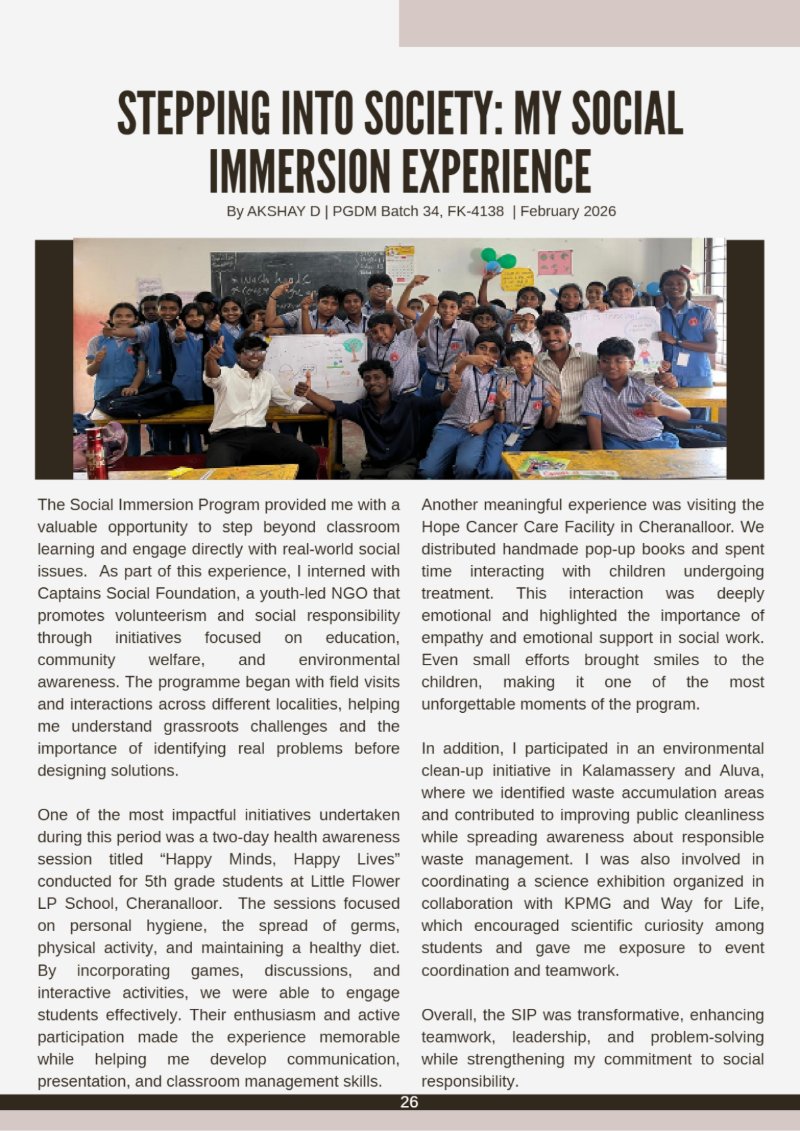 Beyond the Classroom : SIP Chronicles — page 37
