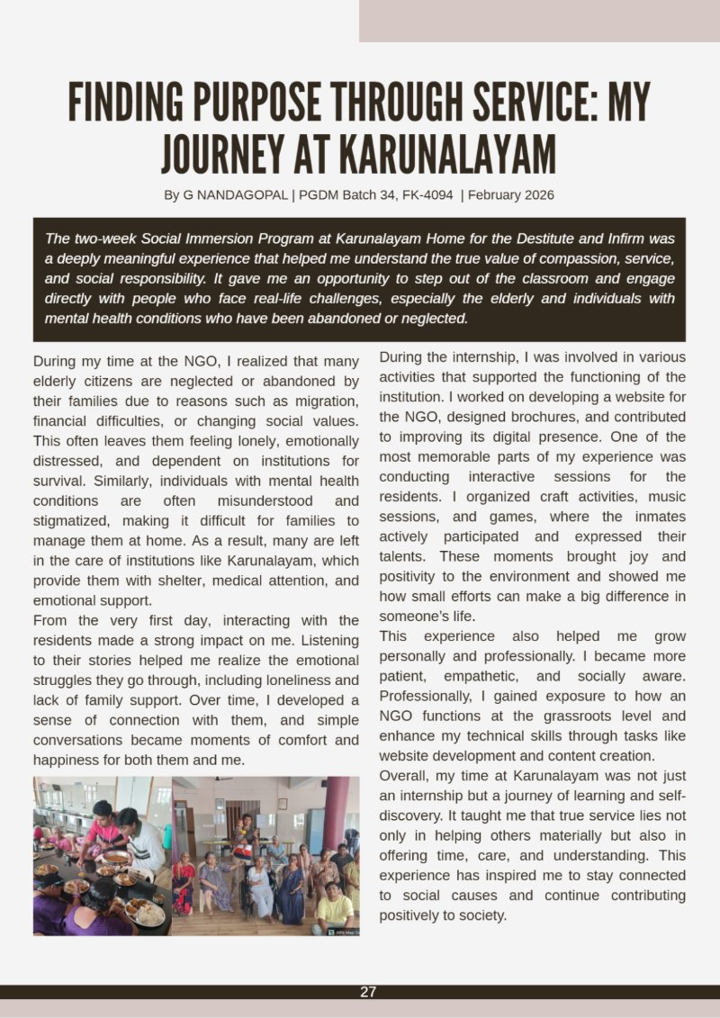 Beyond the Classroom : SIP Chronicles — page 38