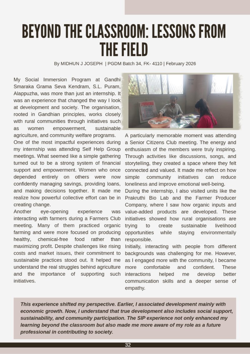 Beyond the Classroom : SIP Chronicles — page 43