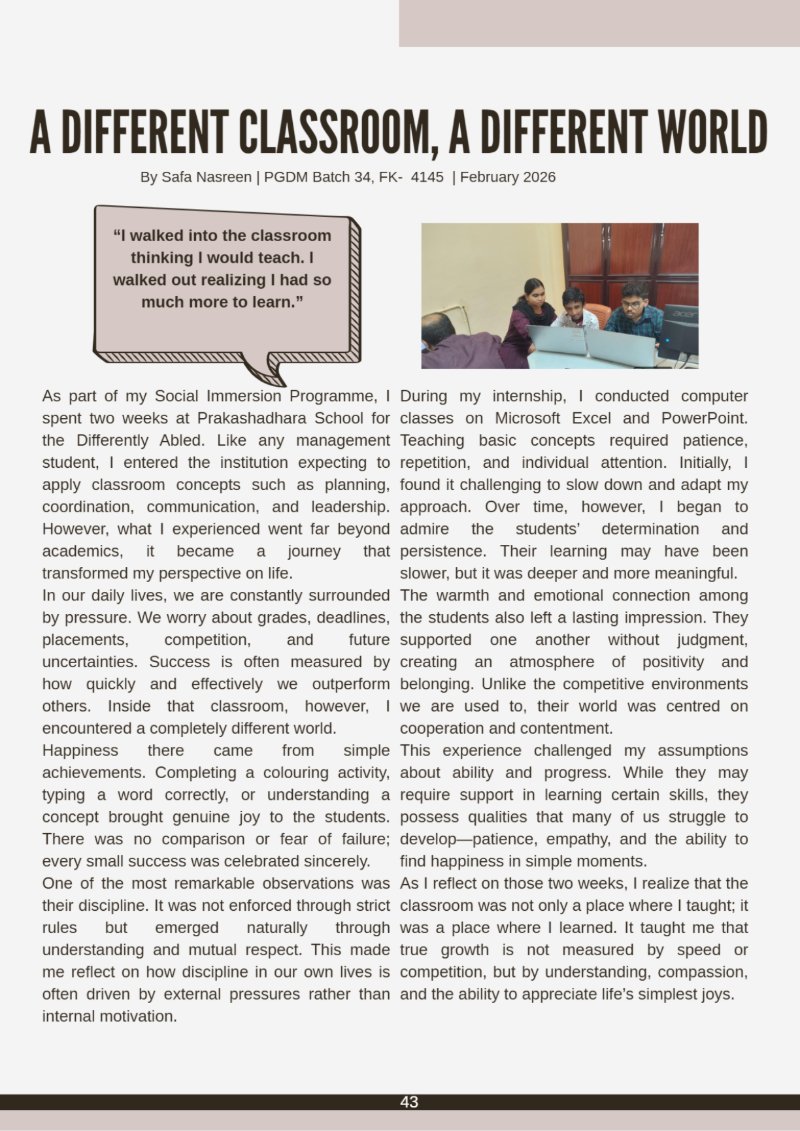 Beyond the Classroom : SIP Chronicles — page 54