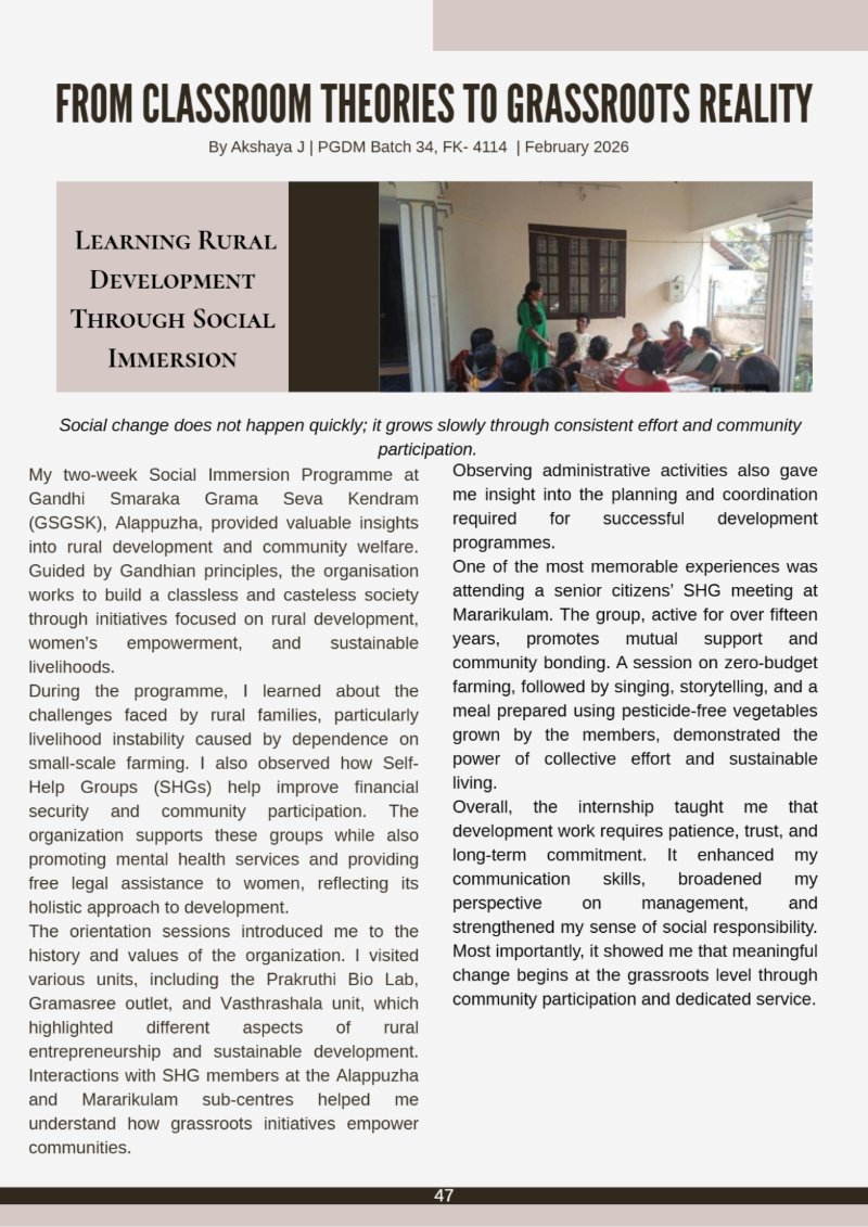 Beyond the Classroom : SIP Chronicles — page 58