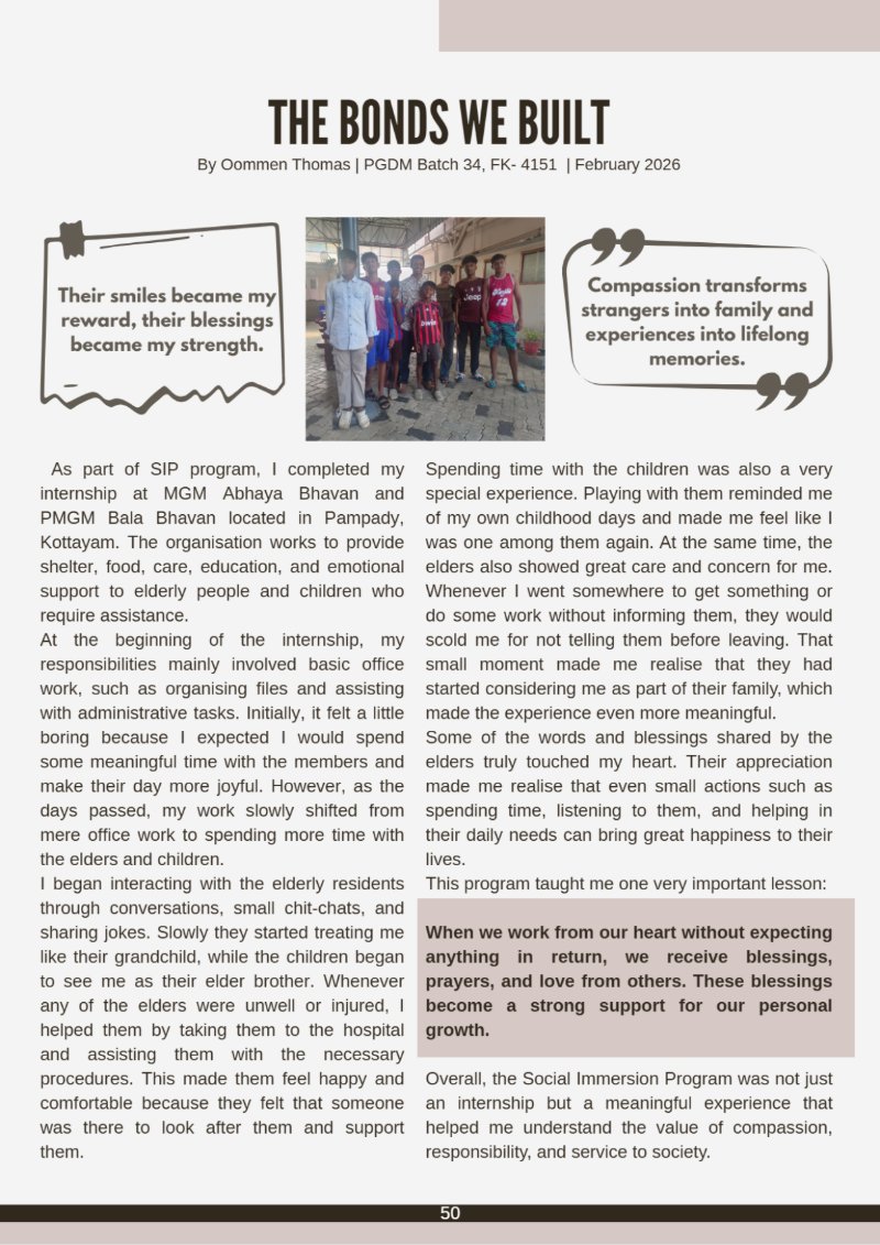 Beyond the Classroom : SIP Chronicles — page 61