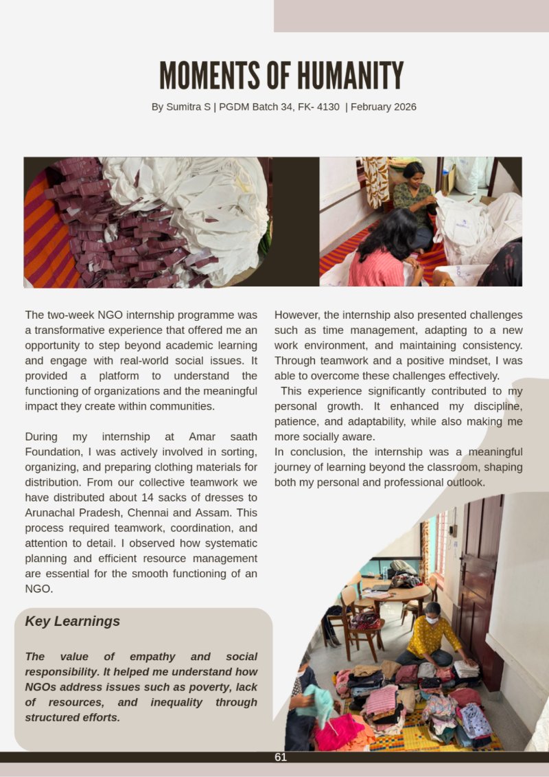 Beyond the Classroom : SIP Chronicles — page 72