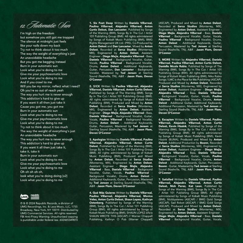Keep Me Feed CD - The Warning — page 4