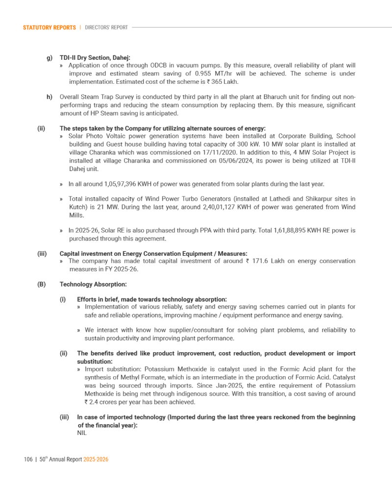 GNFC Annual Report 2025-26 — page 130