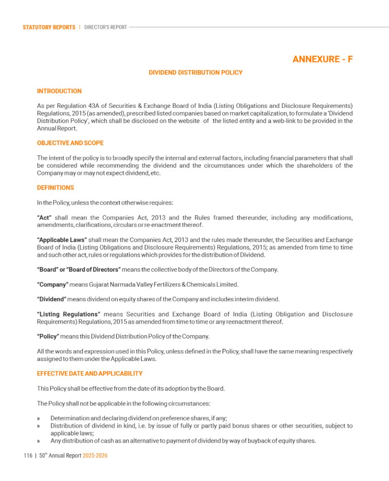 GNFC Annual Report 2025-26 — page 140