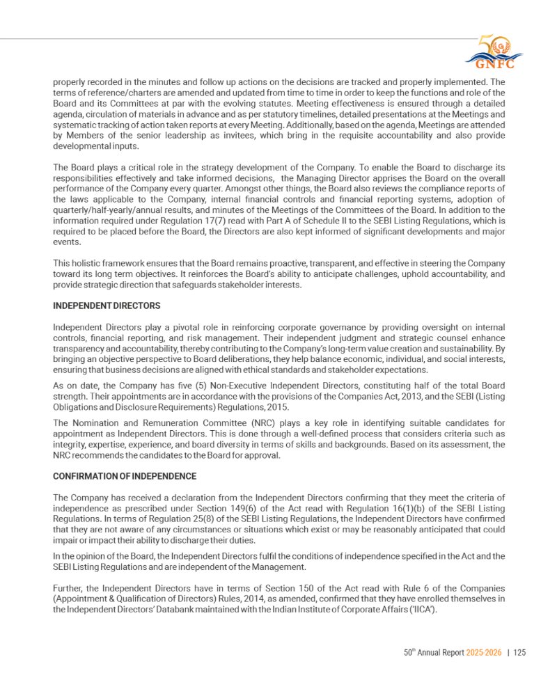 GNFC Annual Report 2025-26 — page 149