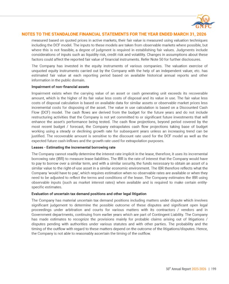 GNFC Annual Report 2025-26 — page 223