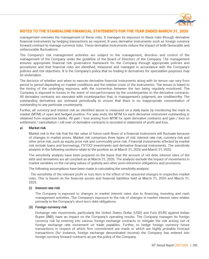 GNFC Annual Report 2025-26 — page 269