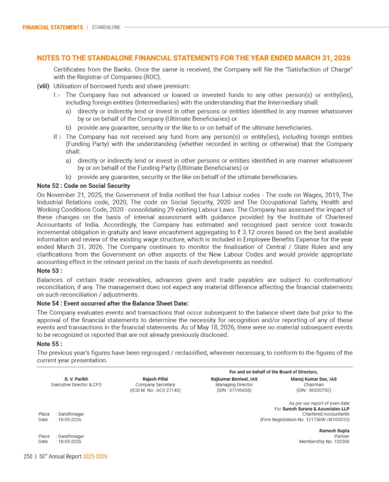 GNFC Annual Report 2025-26 — page 274