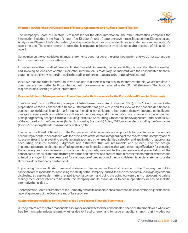 GNFC Annual Report 2025-26 — page 279