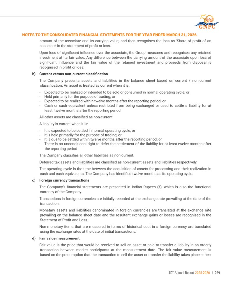 GNFC Annual Report 2025-26 — page 293
