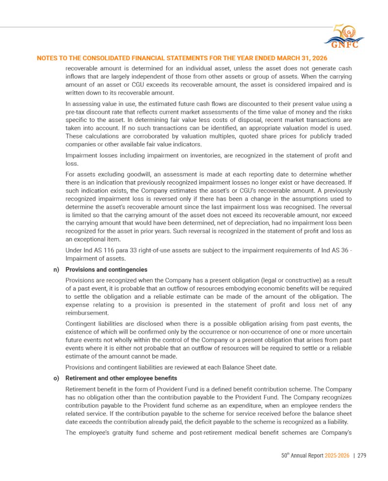 GNFC Annual Report 2025-26 — page 303