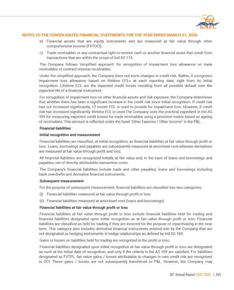 GNFC Annual Report 2025-26 — page 307
