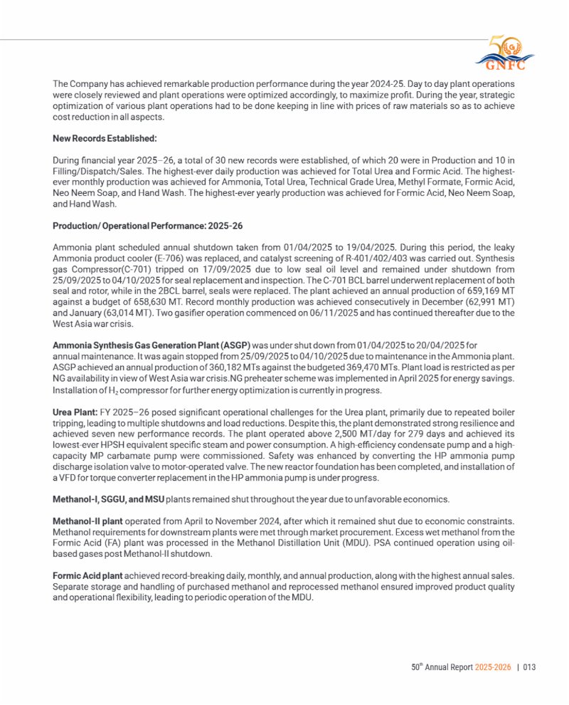 GNFC Annual Report 2025-26 — page 37