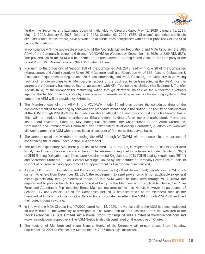 GNFC Annual Report 2025-26 — page 47